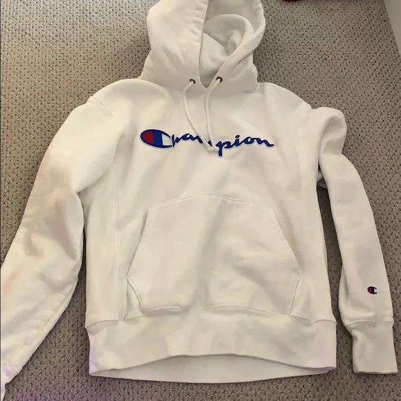 Champion Tops - white champion hoodie